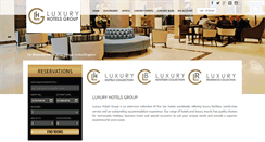 Desktop Screenshot of luxuryhotelsgroup.com