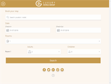 Tablet Screenshot of luxuryhotelsgroup.com